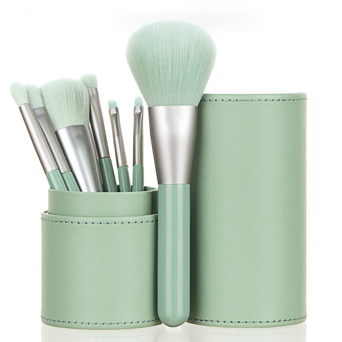 7 Piece Portable Makeup Brush Set with Storage Holder