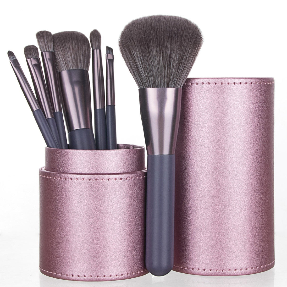 7 Piece Portable Makeup Brush Set with Storage Holder