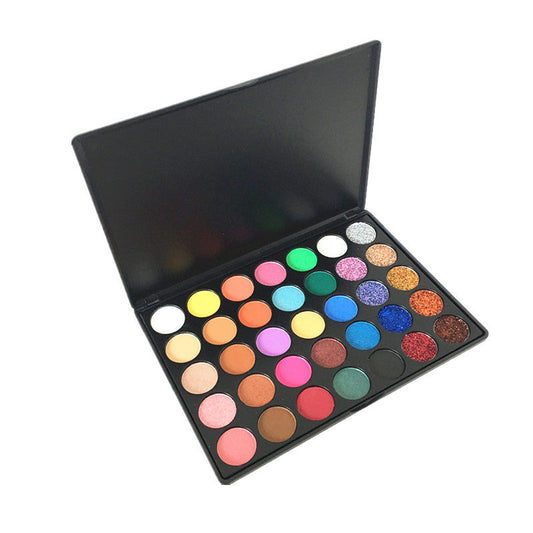 35 Shades Eyeshadow Palette, Matte & Shimmer Sparkling Eye Shadow Powder