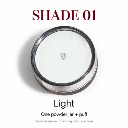 Soft Finish Loose Setting Powder, Oil Control Translucent Setting Powder with Powder Puff